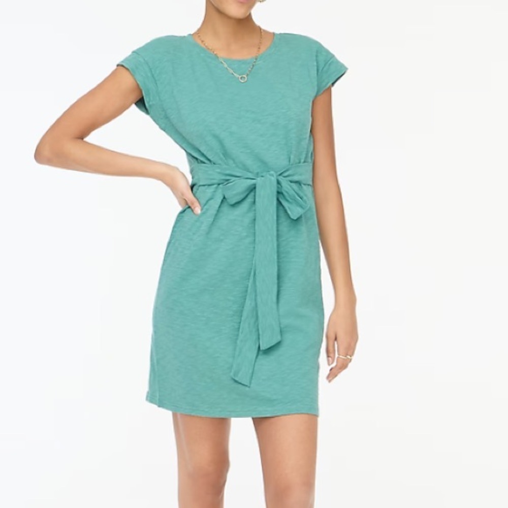 JCREW Knit tie-waist mini dress